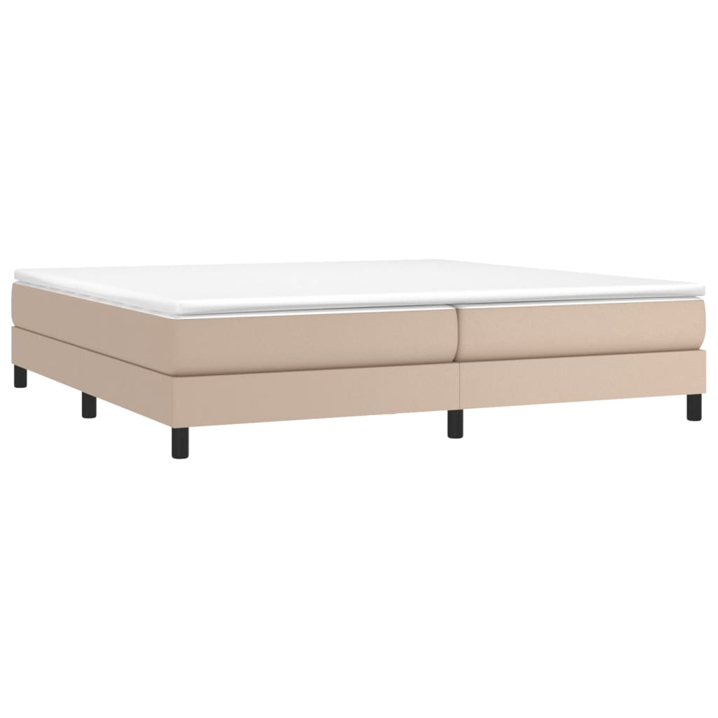 Cadre de lit sans matelas cappuccino 200x200 cm similicuir - XIOS