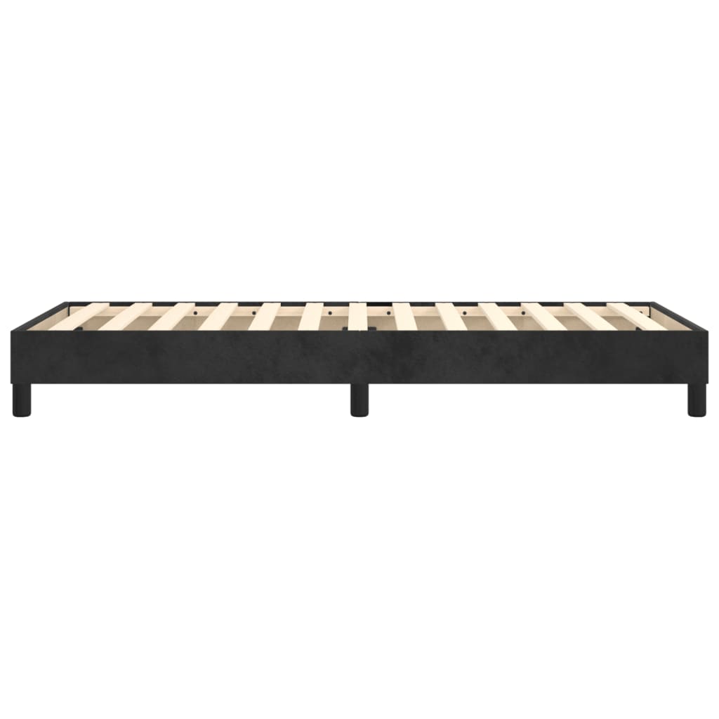 Cadre de lit sans matelas noir 100x200 cm velours - XIOS