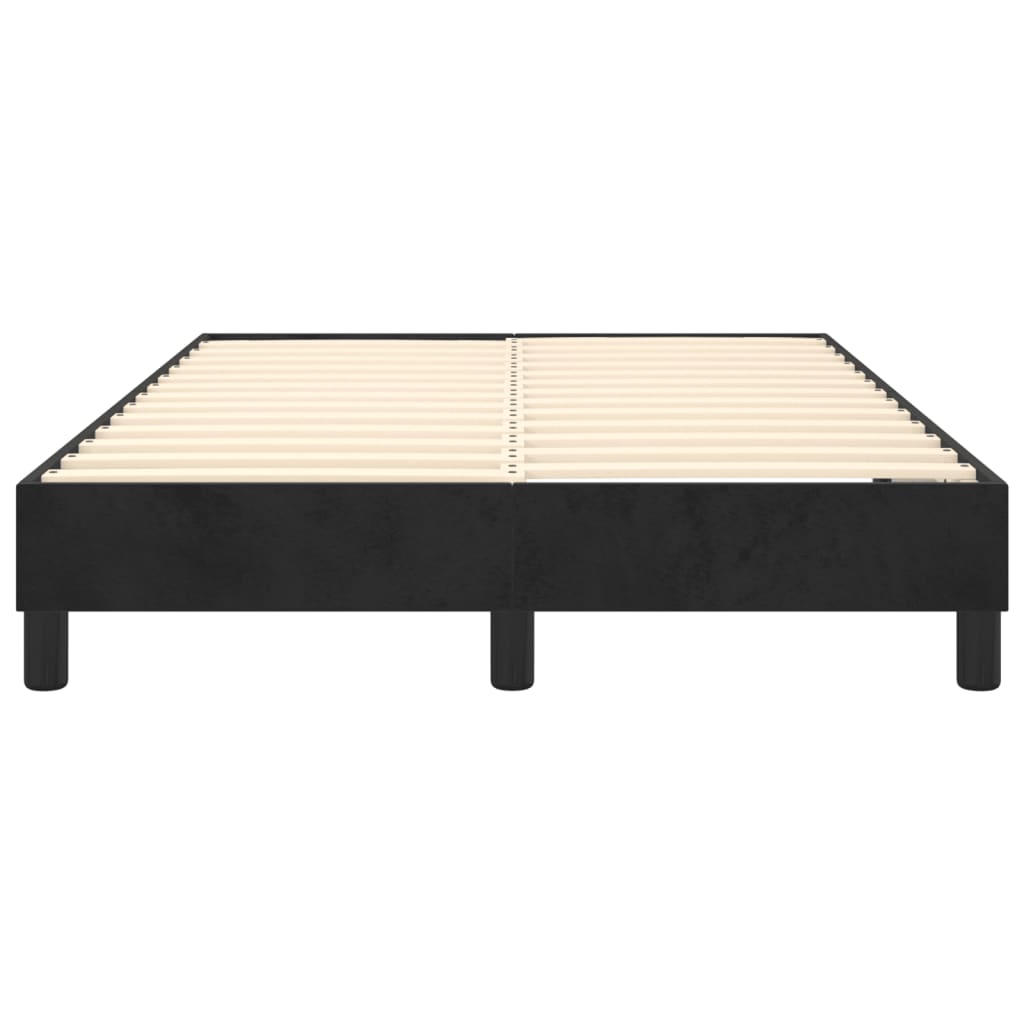 Cadre de lit sans matelas noir 120x200 cm velours - XIOS