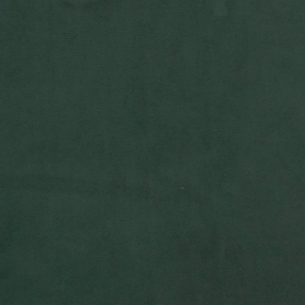 Cadre de lit sans matelas vert foncé 200x200 cm velours - XIOS