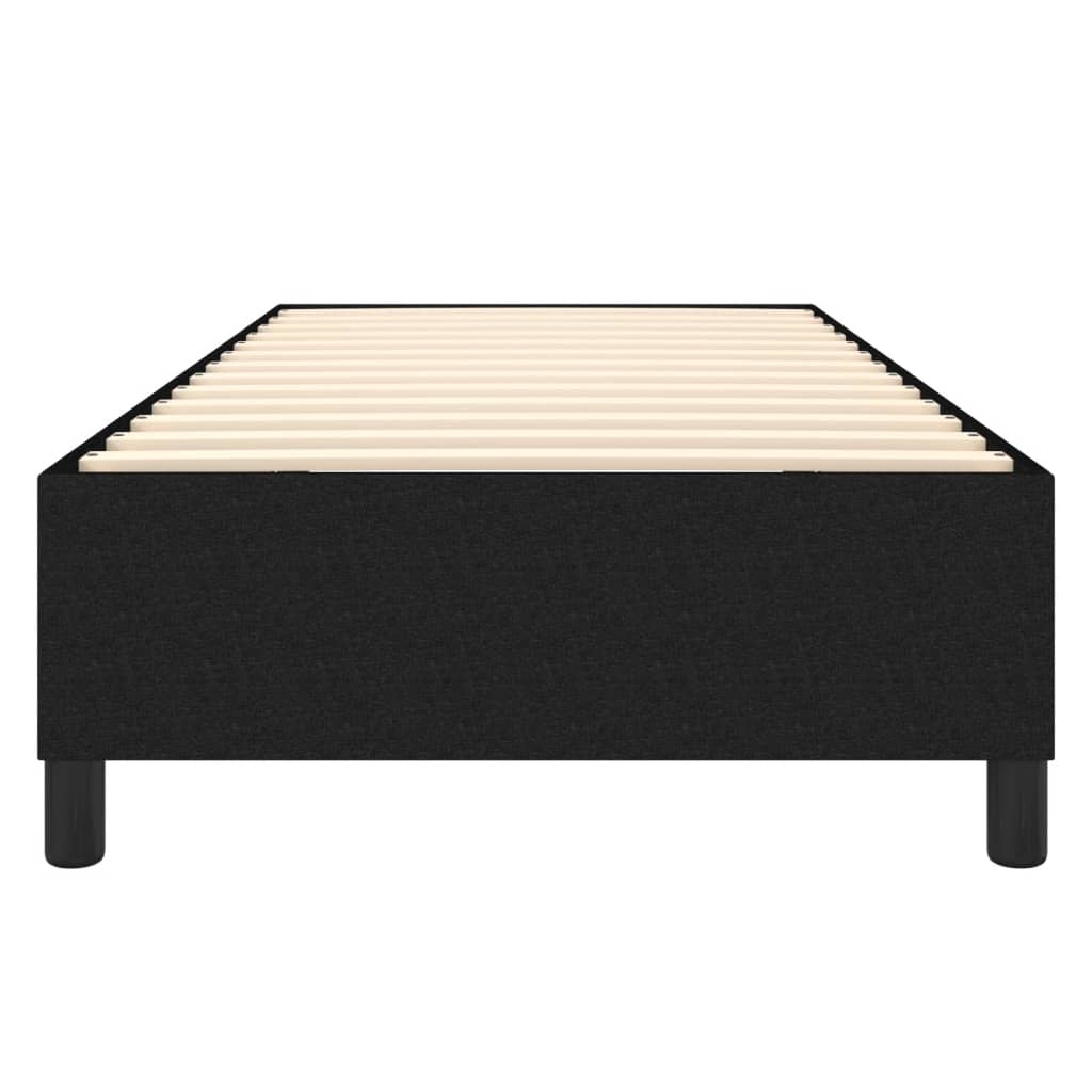 Cadre de lit sans matelas noir 80x200 cm tissu - XIOS