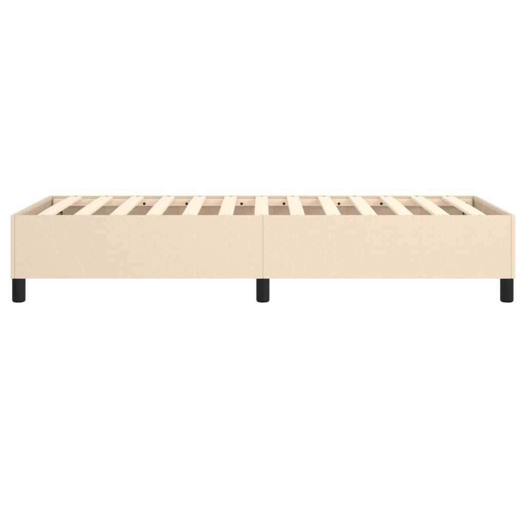 Cadre de lit sans matelas crème 80x200 cm tissu - XIOS