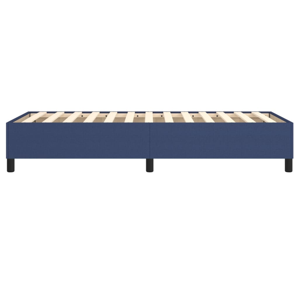 Cadre de lit sans matelas bleu 90x190 cm tissu - XIOS