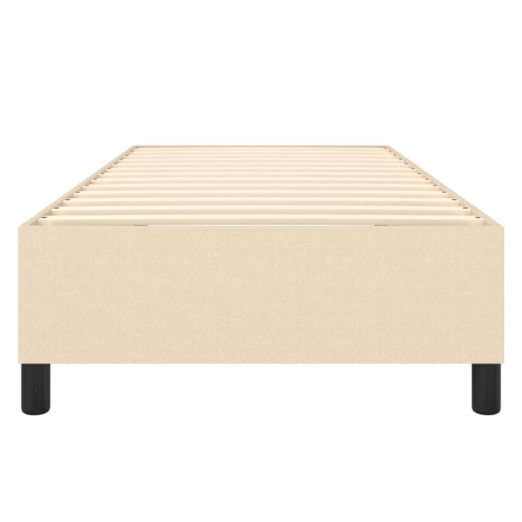 Cadre de lit sans matelas crème 90x200 cm tissu - XIOS