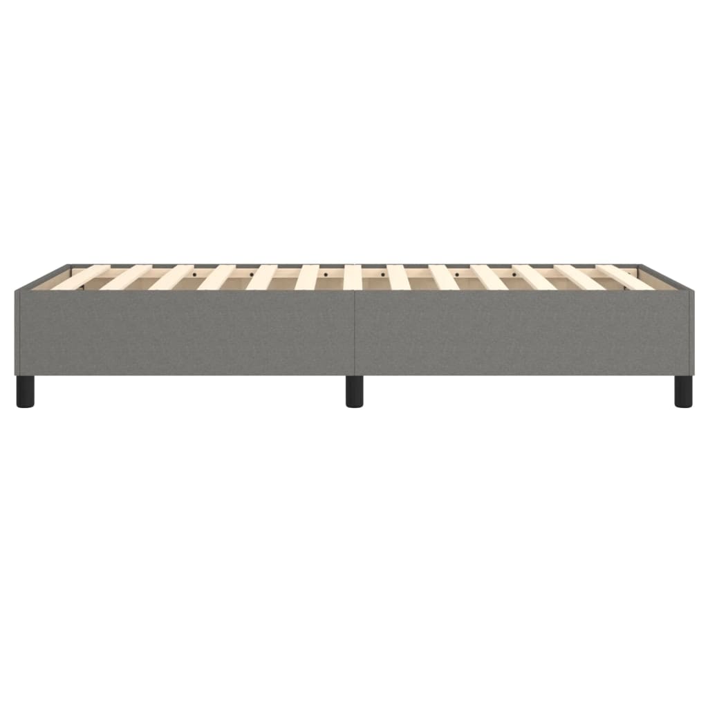 Cadre de lit sans matelas gris foncé 100x200 cm tissu - XIOS