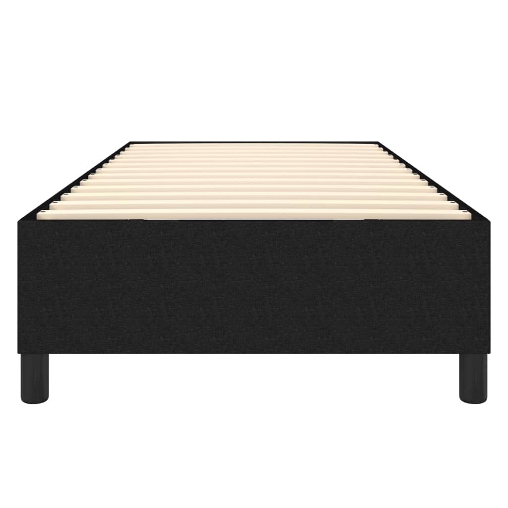 Cadre de lit sans matelas noir 100x200 cm tissu - XIOS