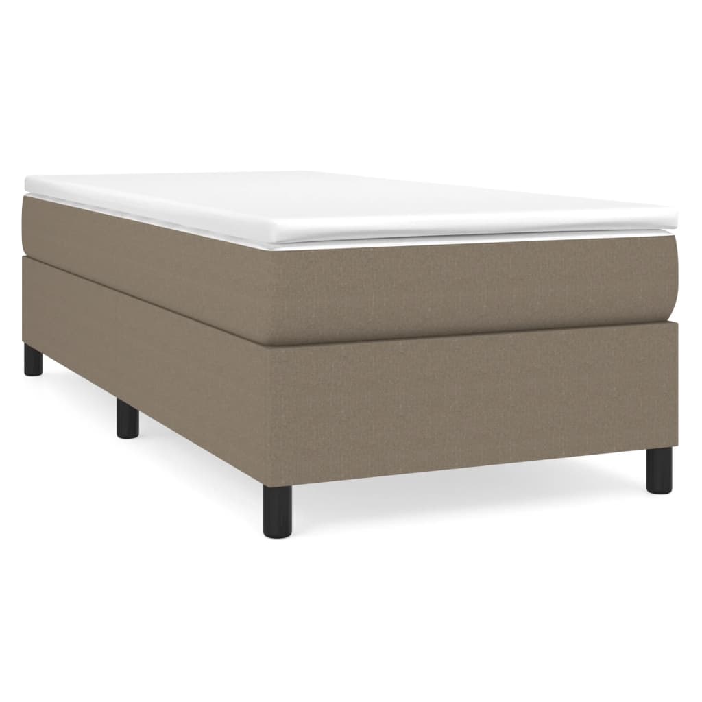 Cadre de lit sans matelas taupe 100x200 cm tissu - XIOS