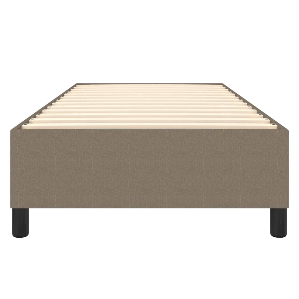 Cadre de lit sans matelas taupe 100x200 cm tissu - XIOS