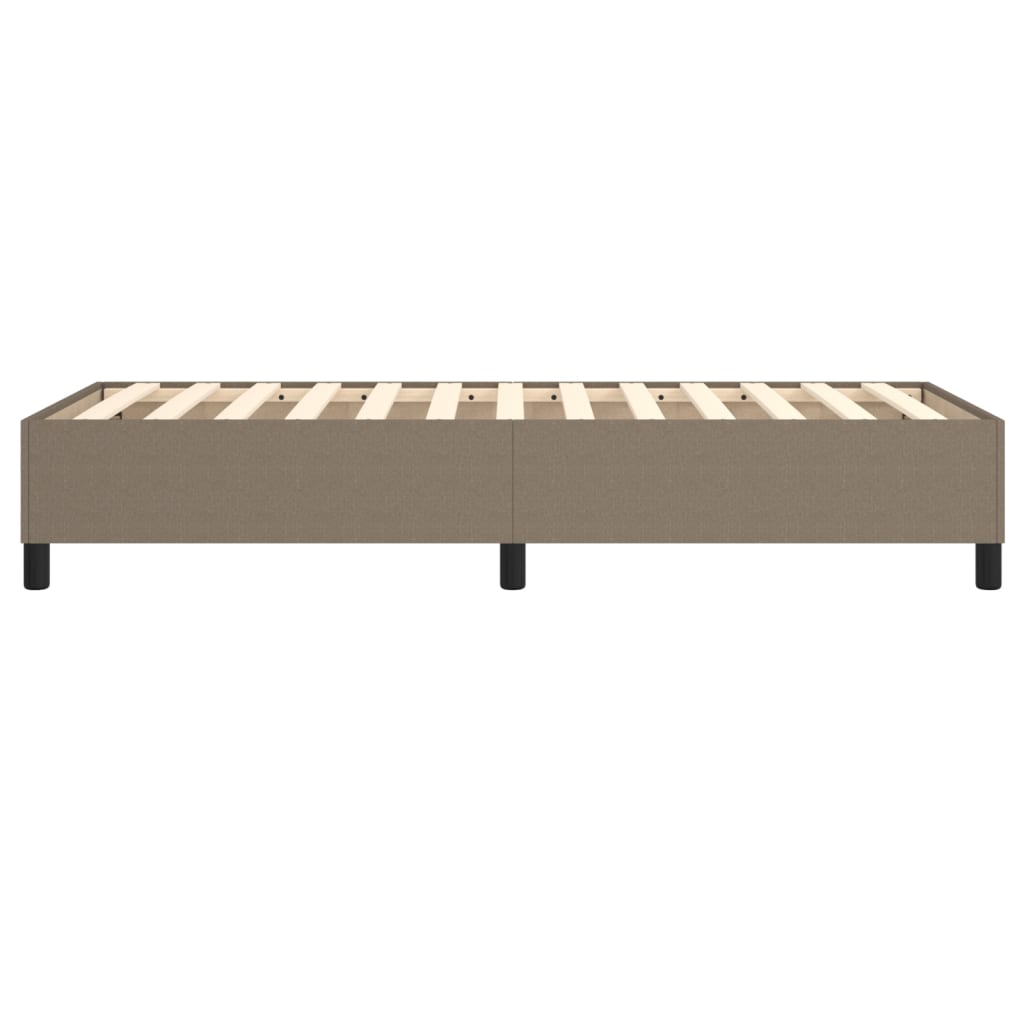 Cadre de lit sans matelas taupe 100x200 cm tissu - XIOS