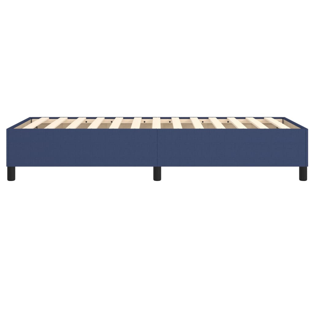 Cadre de lit sans matelas bleu 100x200 cm tissu - XIOS