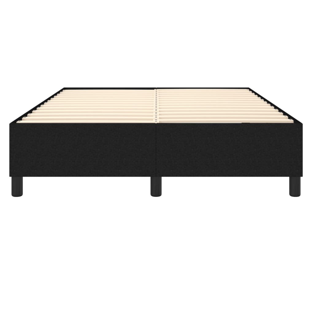 Cadre de lit sans matelas noir 140x200 cm tissu - XIOS