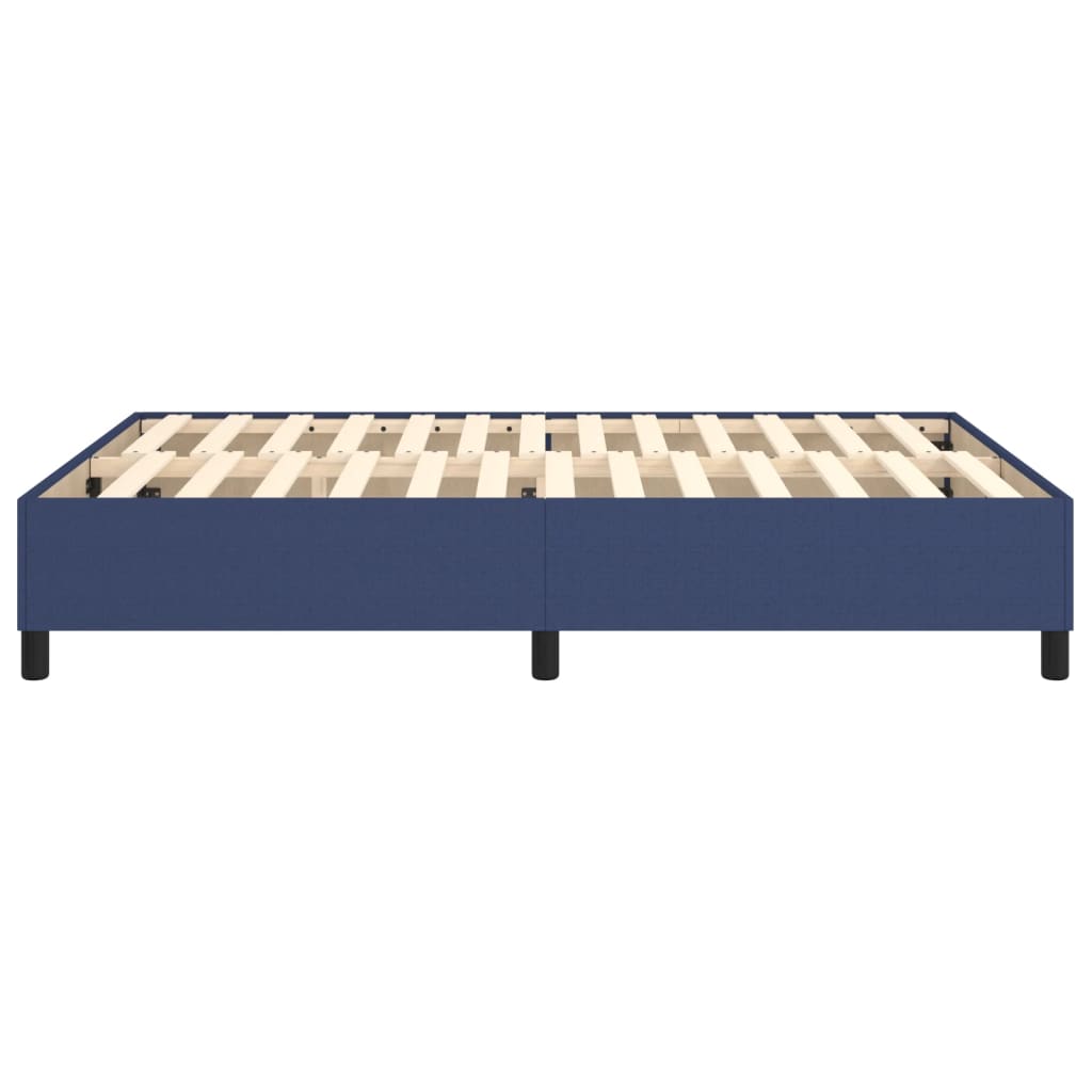 Cadre de lit sans matelas bleu 140x200 cm tissu - XIOS