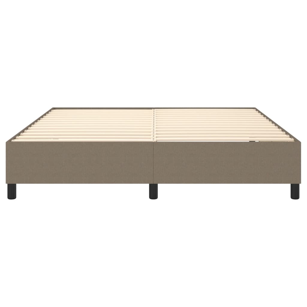 Cadre de lit sans matelas taupe 180x200 cm tissu - XIOS