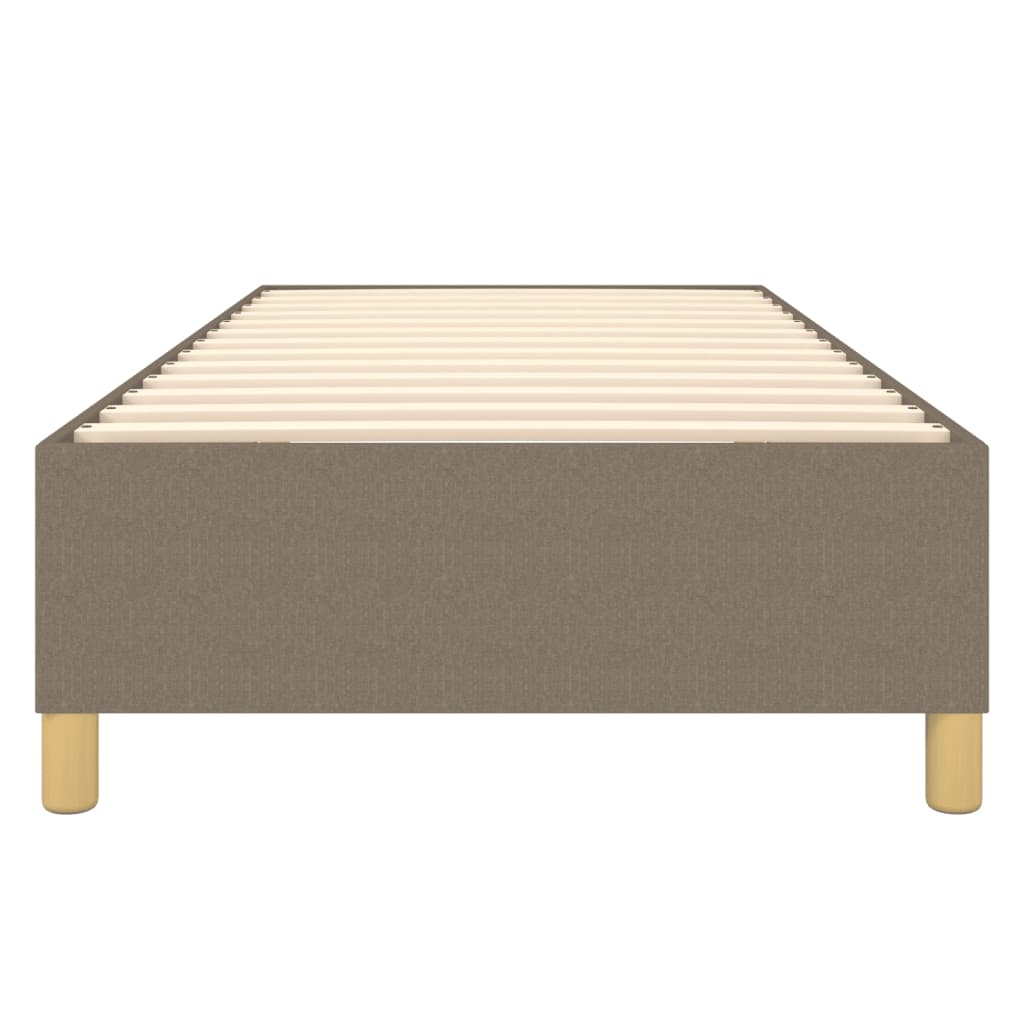 Cadre de lit sans matelas taupe 80x200 cm tissu - XIOS
