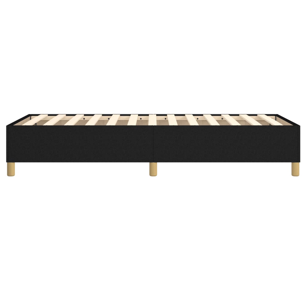 Cadre de lit à lattes noir 90x190 cm tissu - XIOS