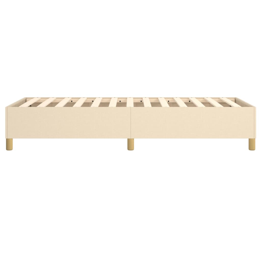 Cadre de lit sans matelas crème 90x200 cm tissu - XIOS