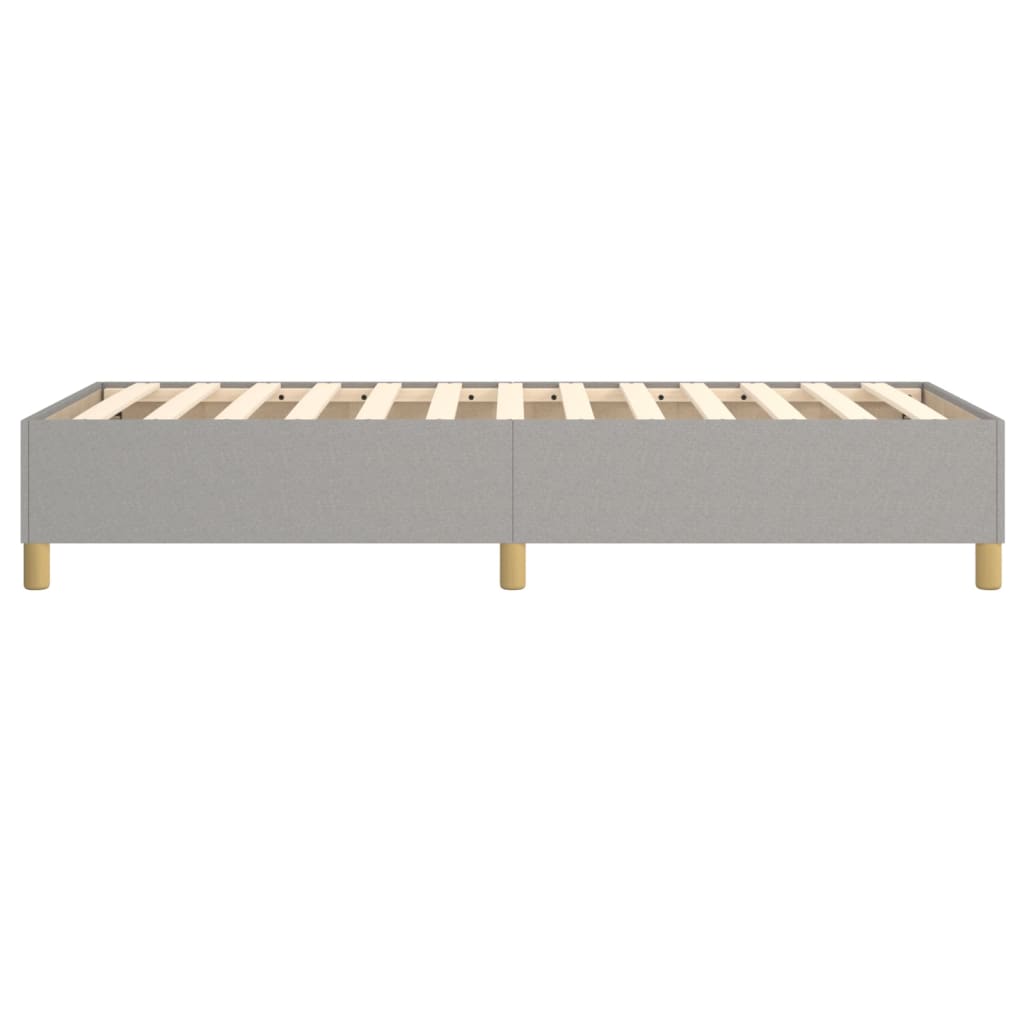 Cadre de lit sans matelas gris clair 100x200 cm tissu - XIOS