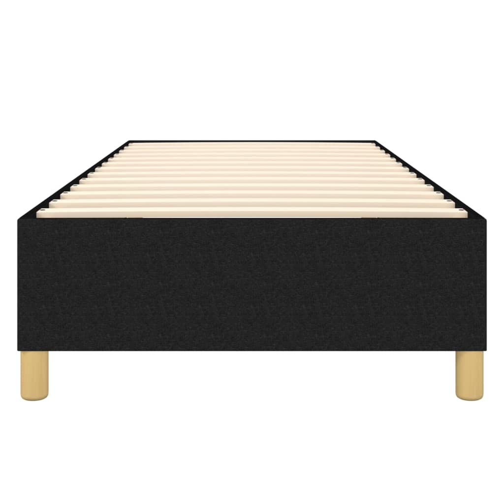 Cadre de lit sans matelas noir 100x200 cm tissu - XIOS