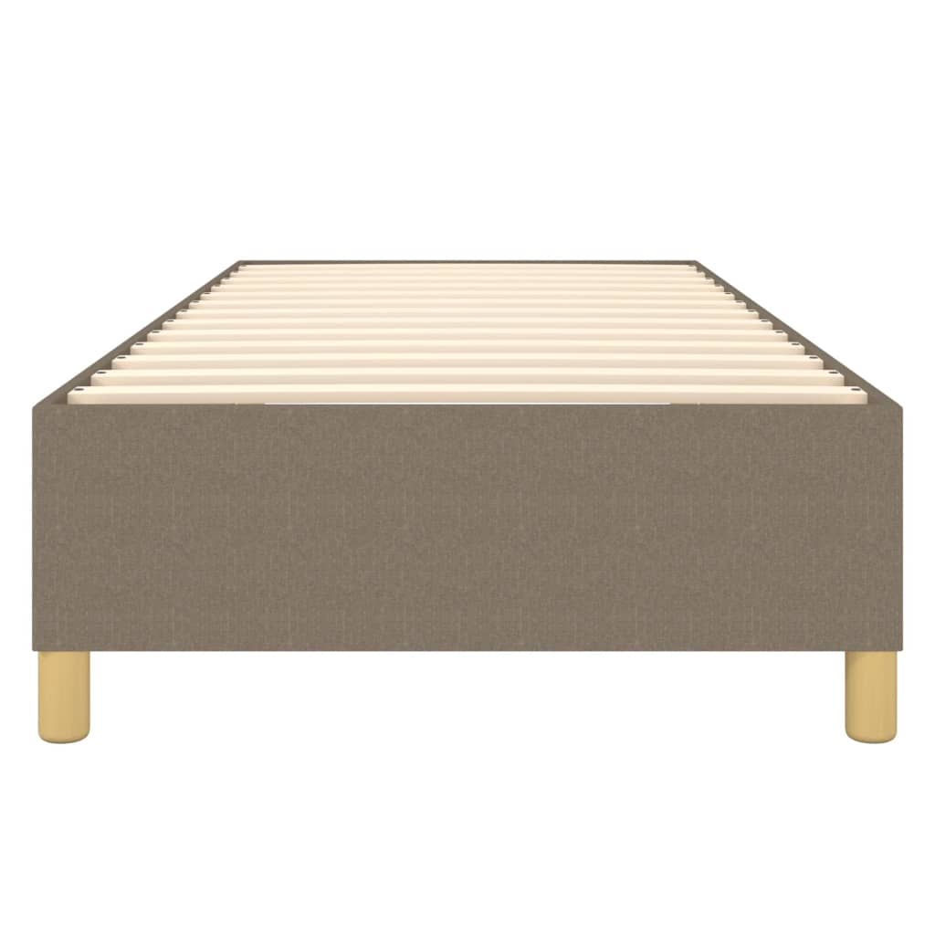 Cadre de lit sans matelas taupe 100x200 cm tissu - XIOS