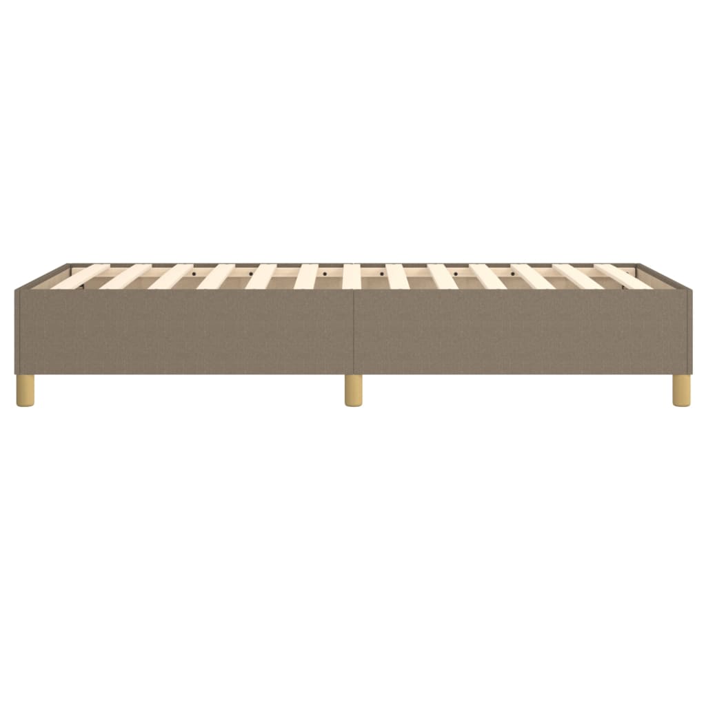 Cadre de lit sans matelas taupe 100x200 cm tissu - XIOS