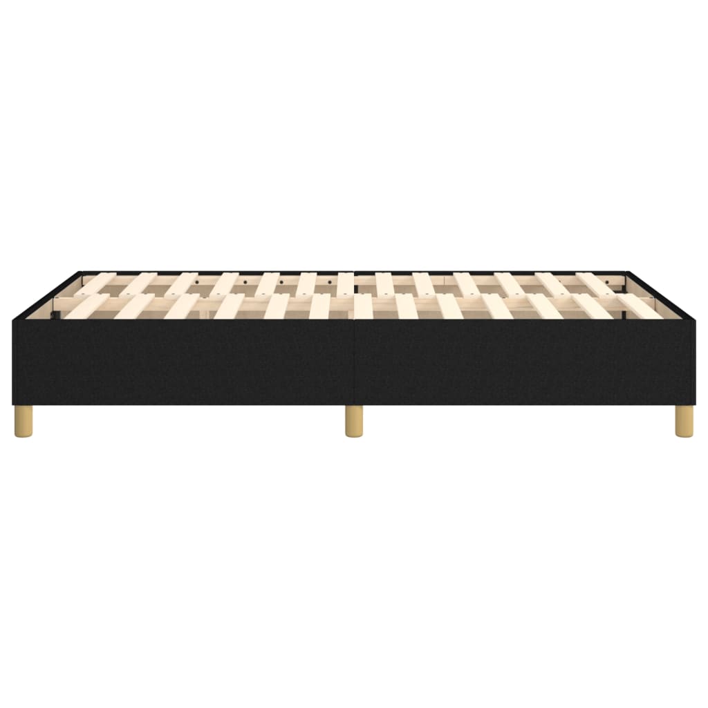 Cadre de lit sans matelas noir 120x200 cm tissu - XIOS