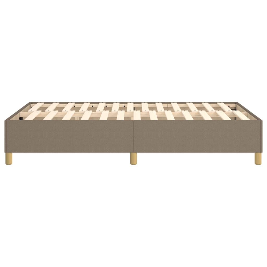 Cadre de lit sans matelas taupe 120x200 cm tissu - XIOS