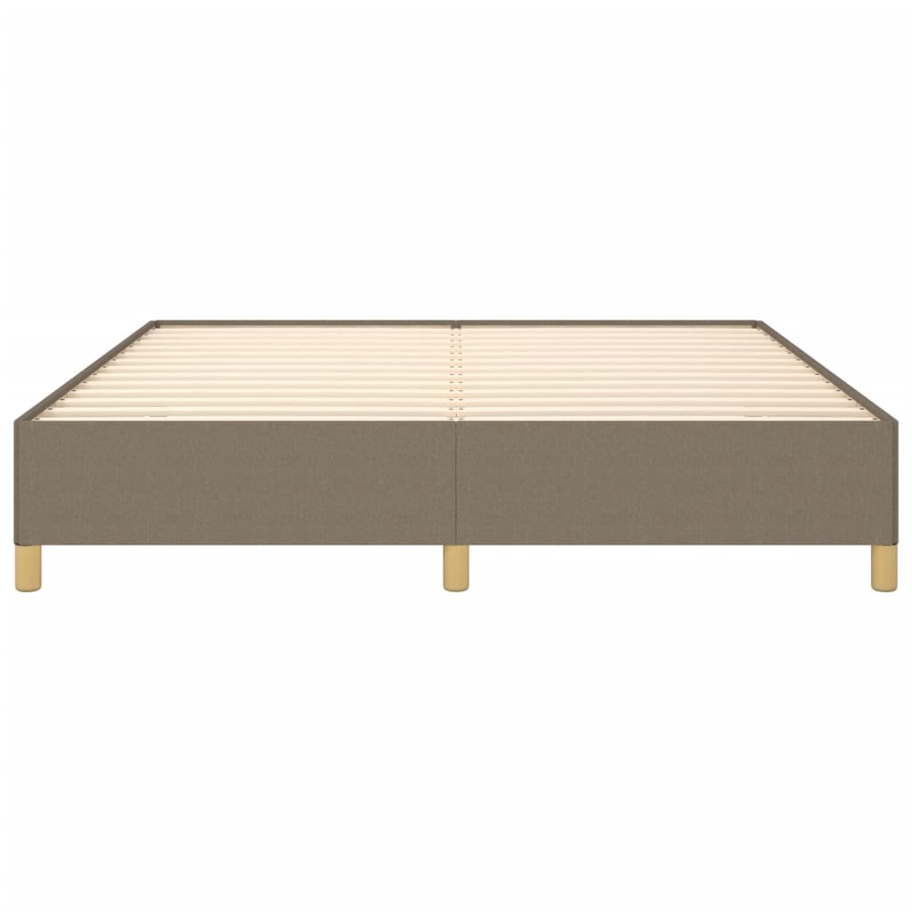 Cadre de lit sans matelas taupe 160x200 cm tissu - XIOS