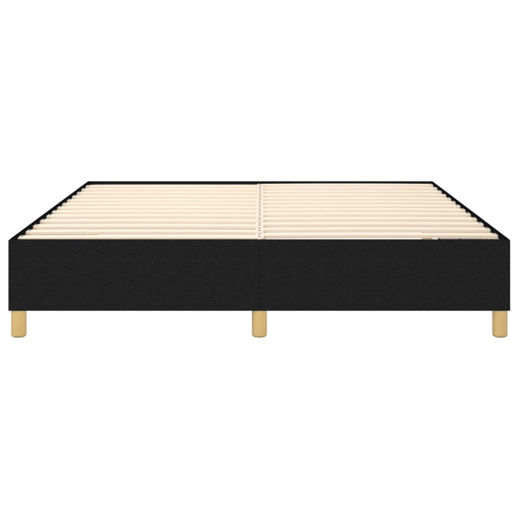 Cadre de lit sans matelas noir 180x200 cm tissu - XIOS