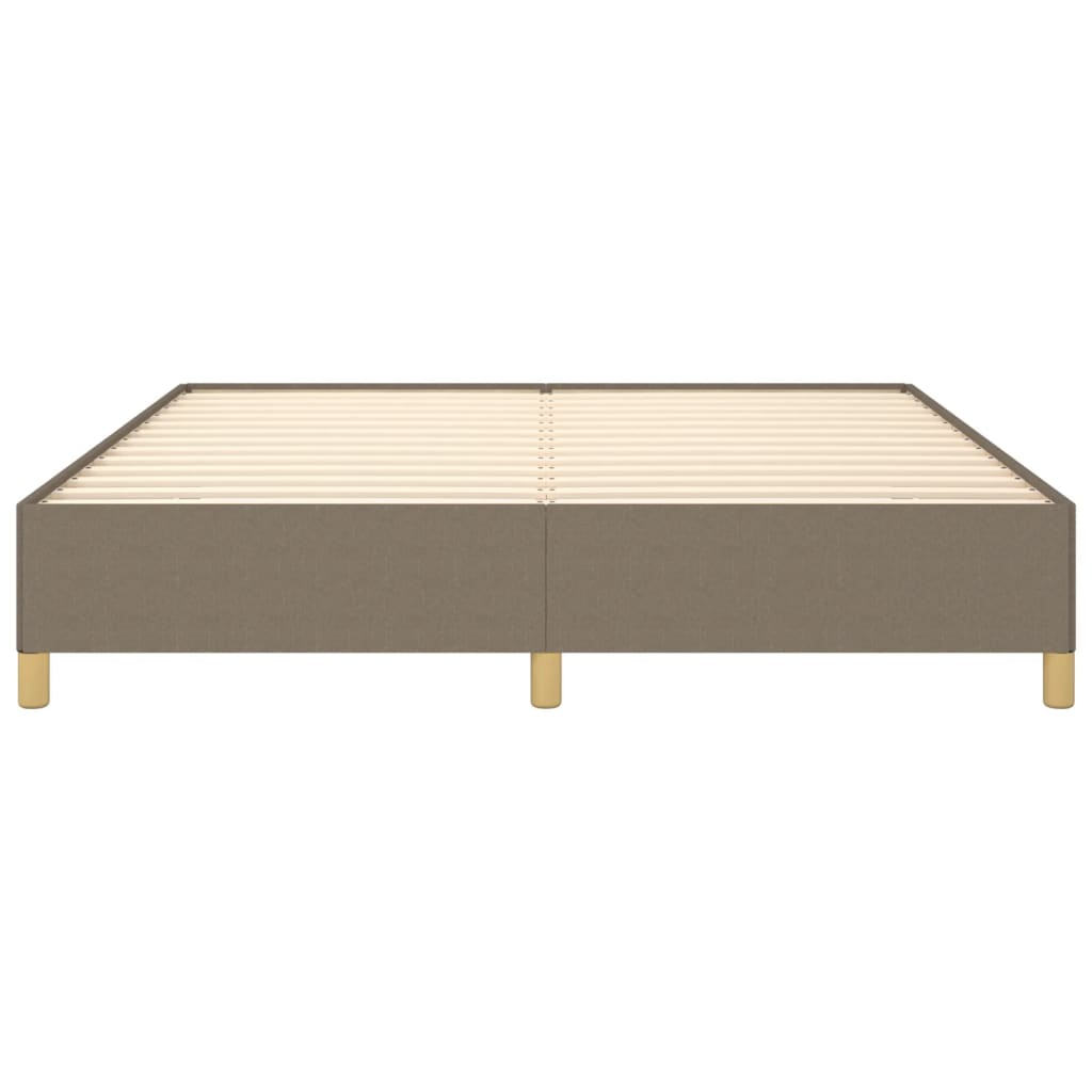 Cadre de lit sans matelas taupe 180x200 cm tissu - XIOS