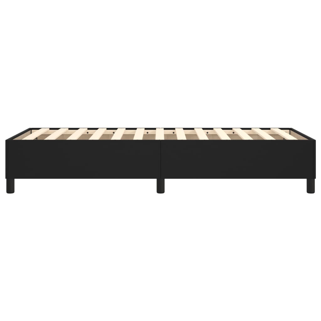 Cadre de lit sans matelas noir 90x190 cm similicuir - XIOS