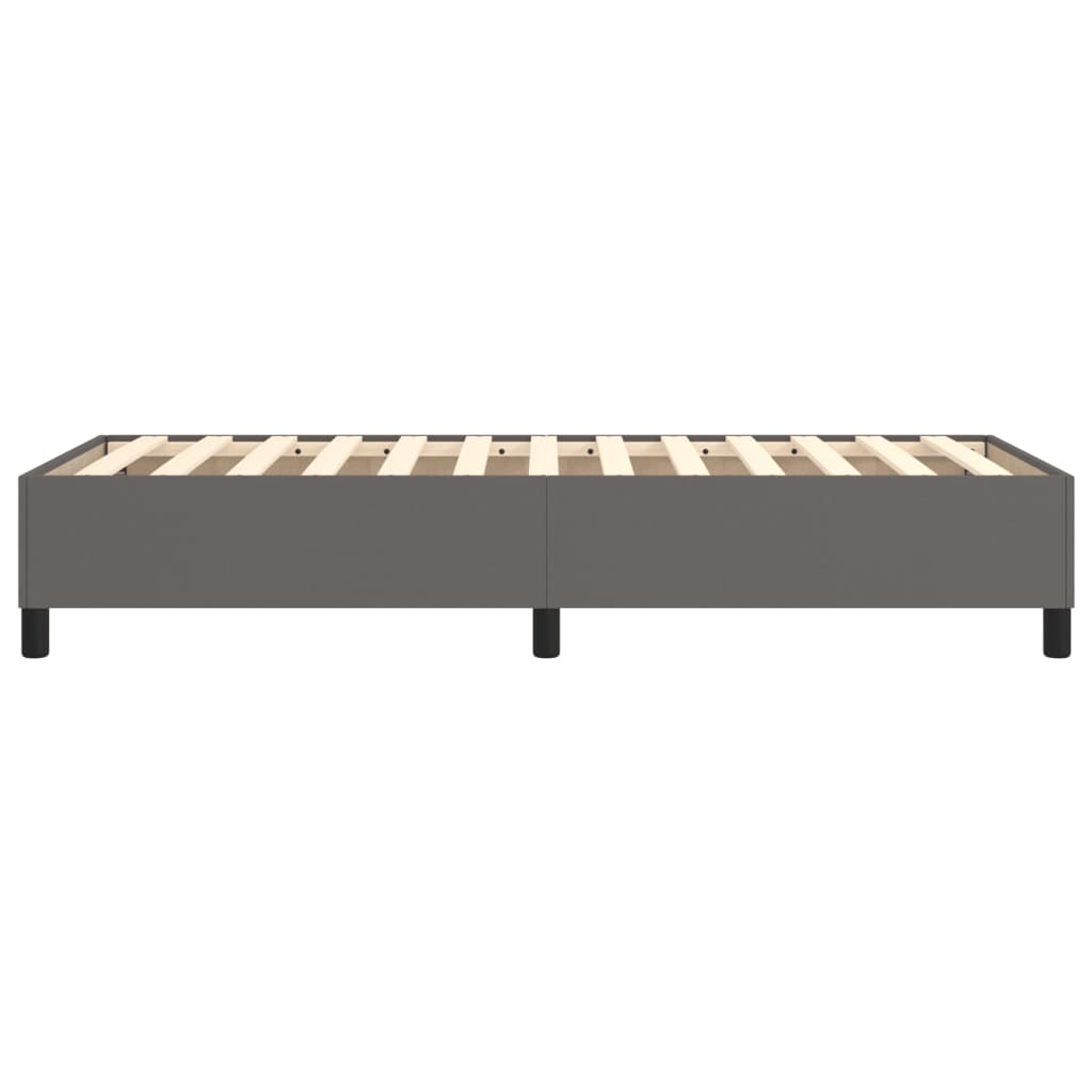 Cadre de lit sans matelas gris 90x190 cm similicuir - XIOS