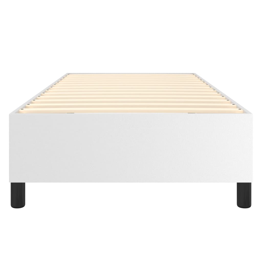 Cadre de lit sans matelas blanc 90x200 cm similicuir - XIOS