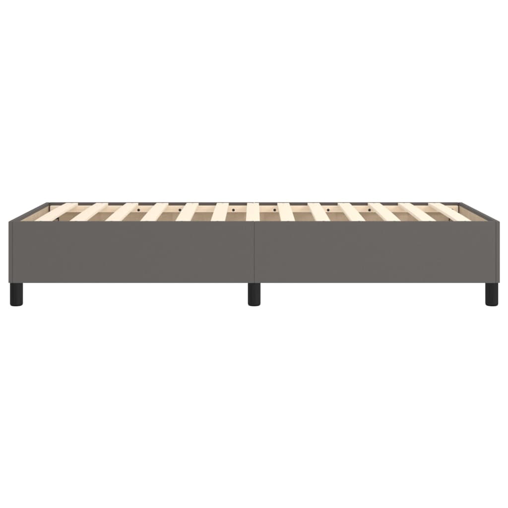 Cadre de lit sans matelas gris 100x200 cm similicuir - XIOS