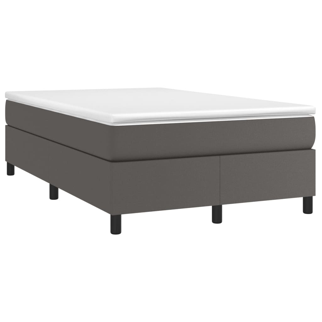 Cadre de lit sans matelas gris 120x200 cm similicuir - XIOS