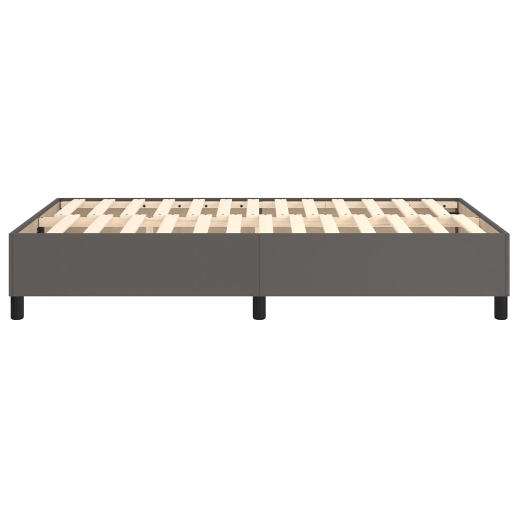 Cadre de lit sans matelas gris 120x200 cm similicuir - XIOS