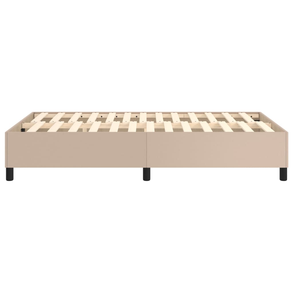 Cadre de lit sans matelas cappuccino 120x200 cm similicuir - XIOS