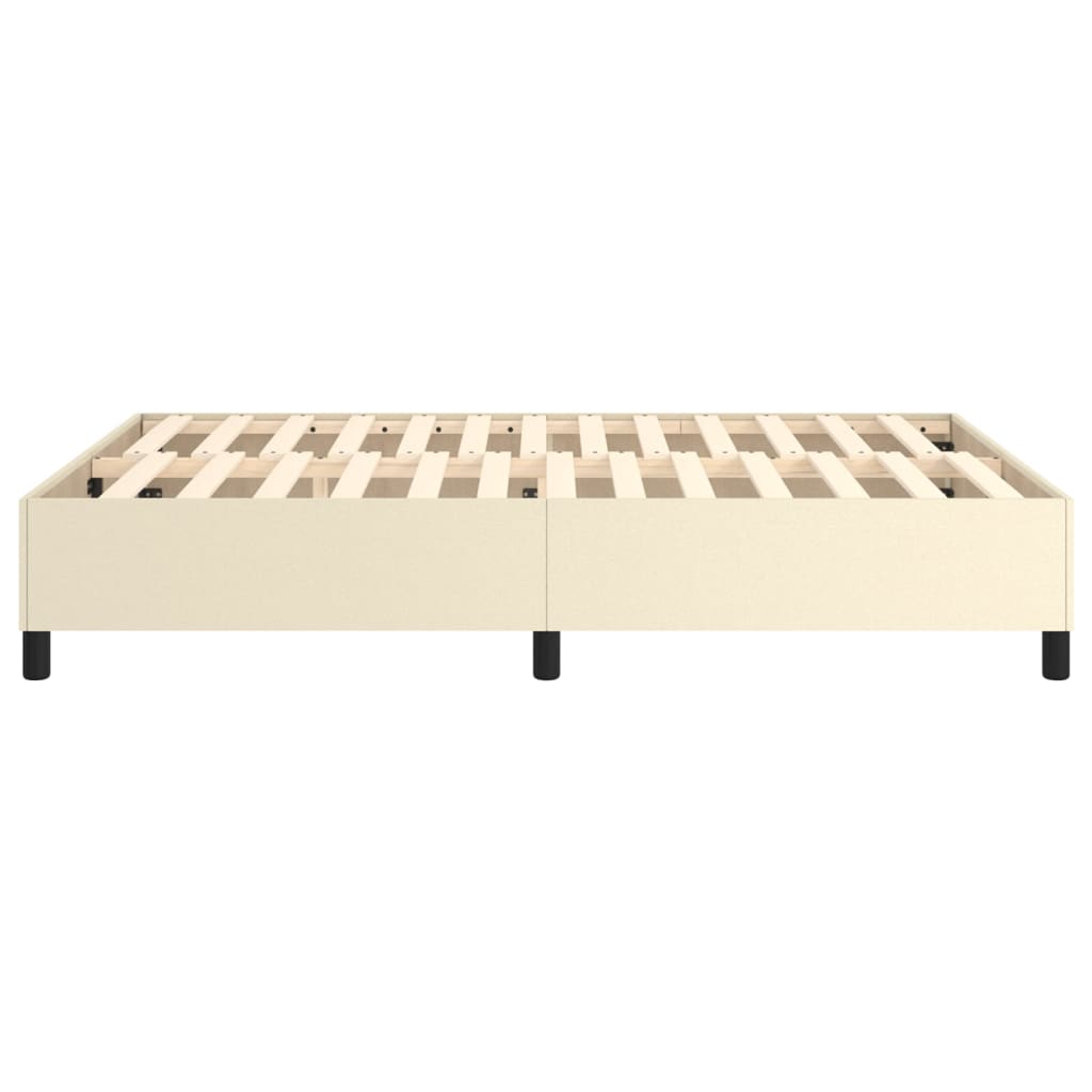 Cadre de lit sans matelas crème 140x190 cm similicuir - XIOS