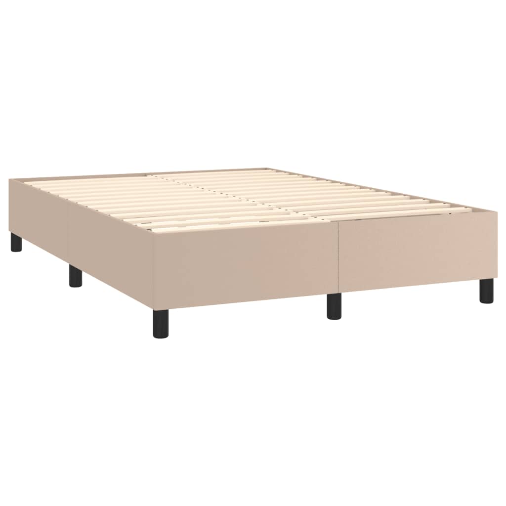 Cadre de lit sans matelas cappuccino 140x190 cm similicuir - XIOS