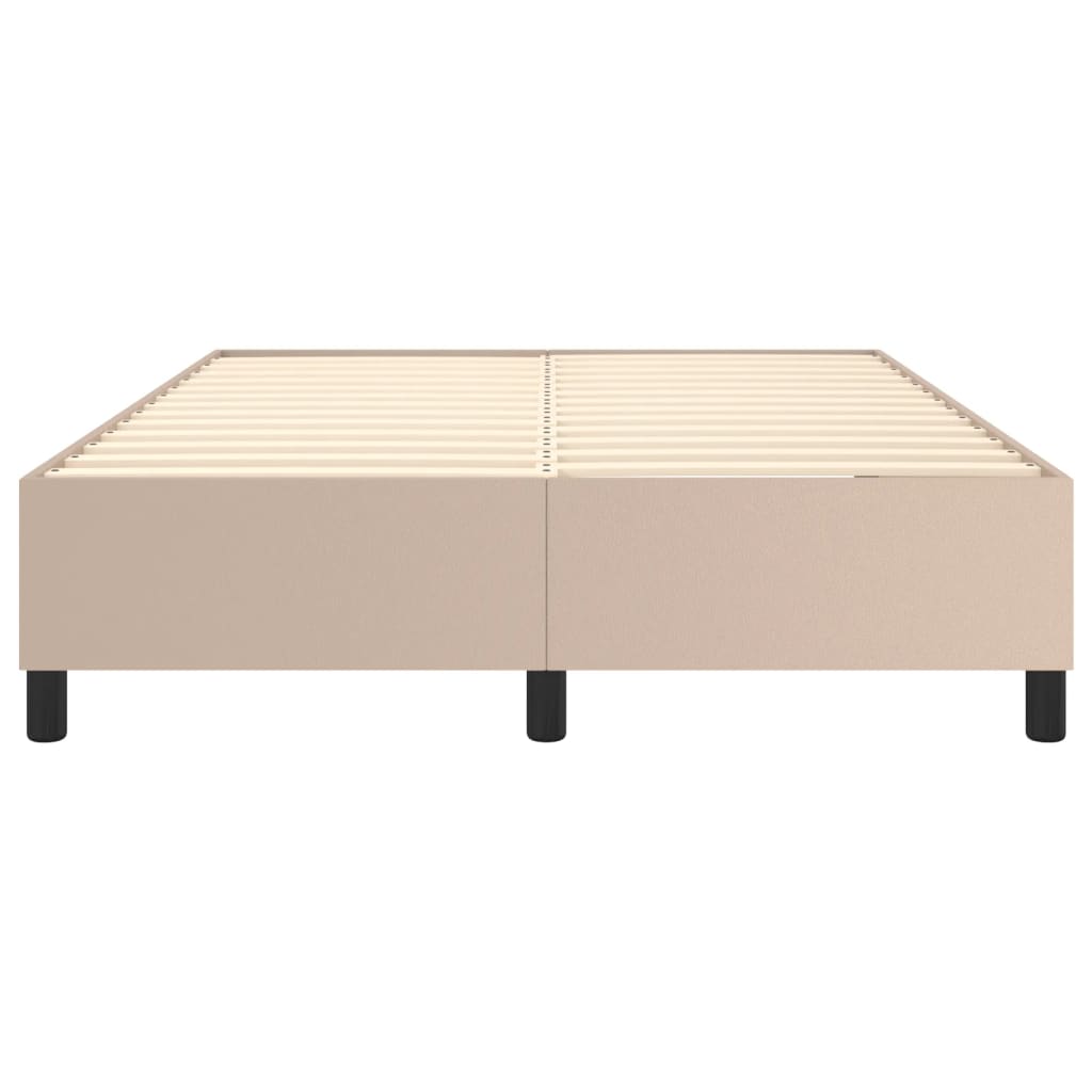 Cadre de lit sans matelas cappuccino 140x190 cm similicuir - XIOS
