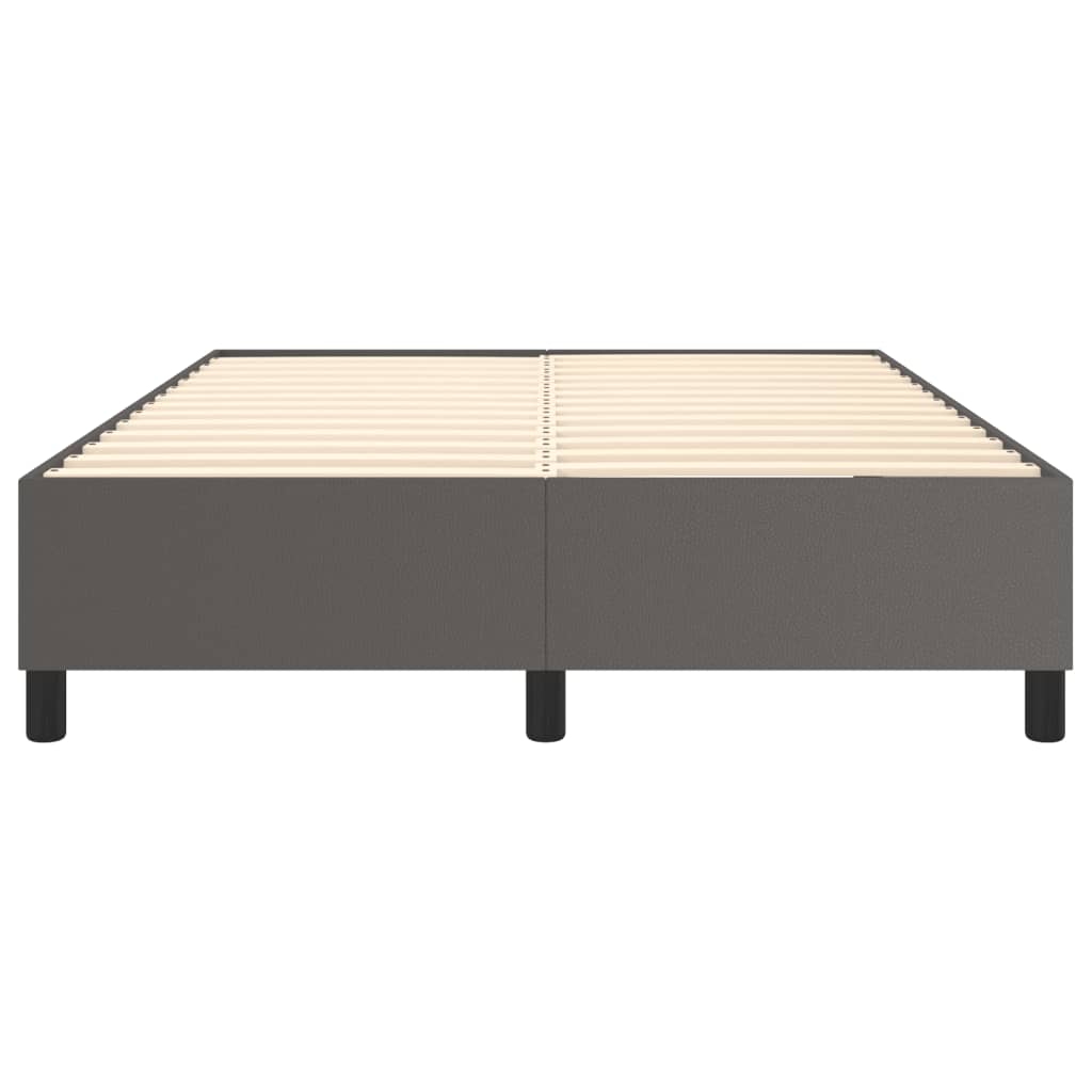 Cadre de lit sans matelas gris 140x200 cm similicuir - XIOS