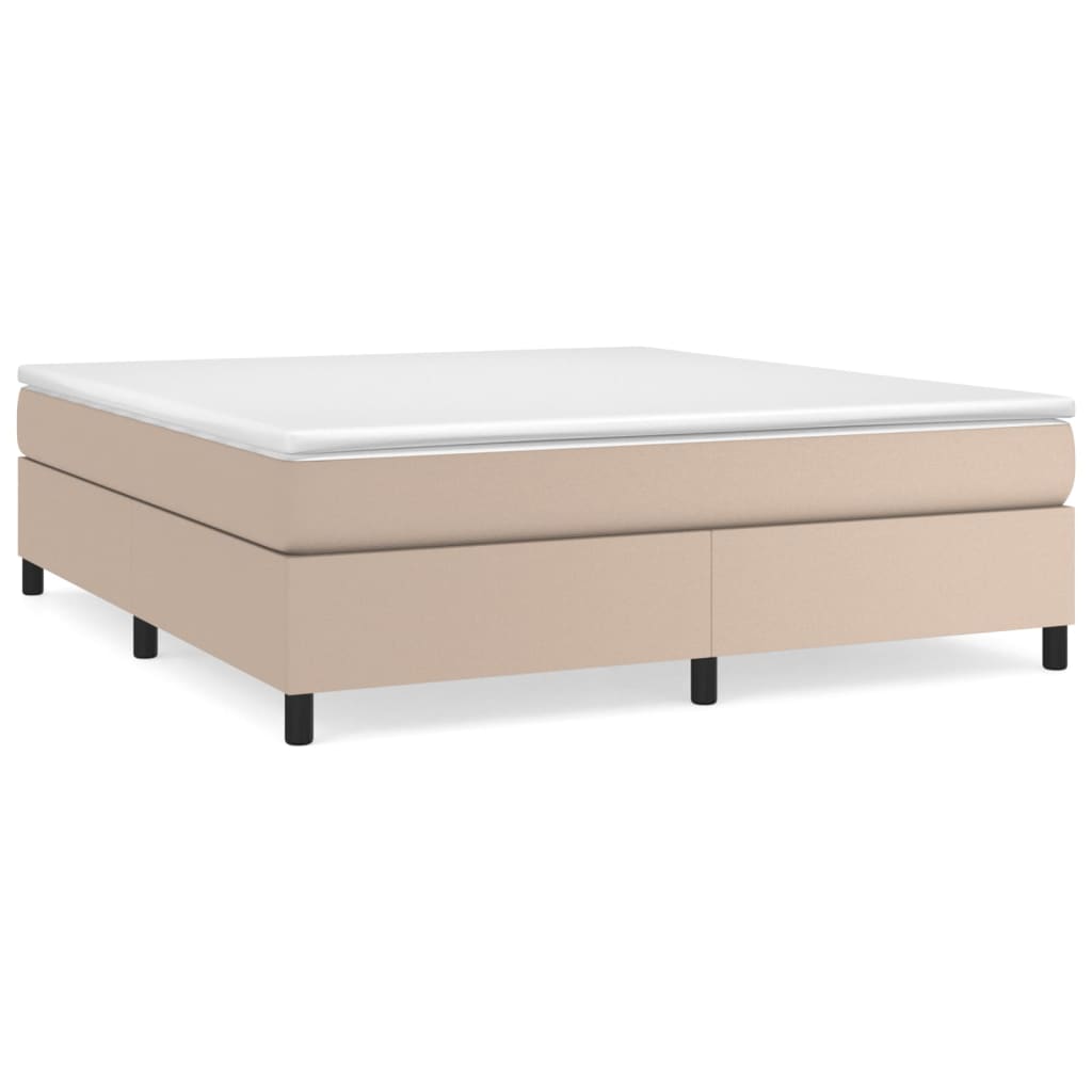 Cadre de lit sans matelas cappuccino 160x200 cm similicuir - XIOS