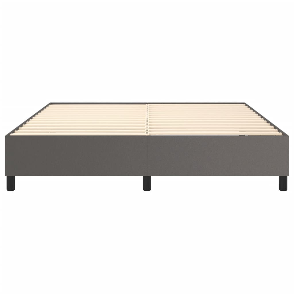 Cadre de lit sans matelas gris 180x200 cm similicuir - XIOS