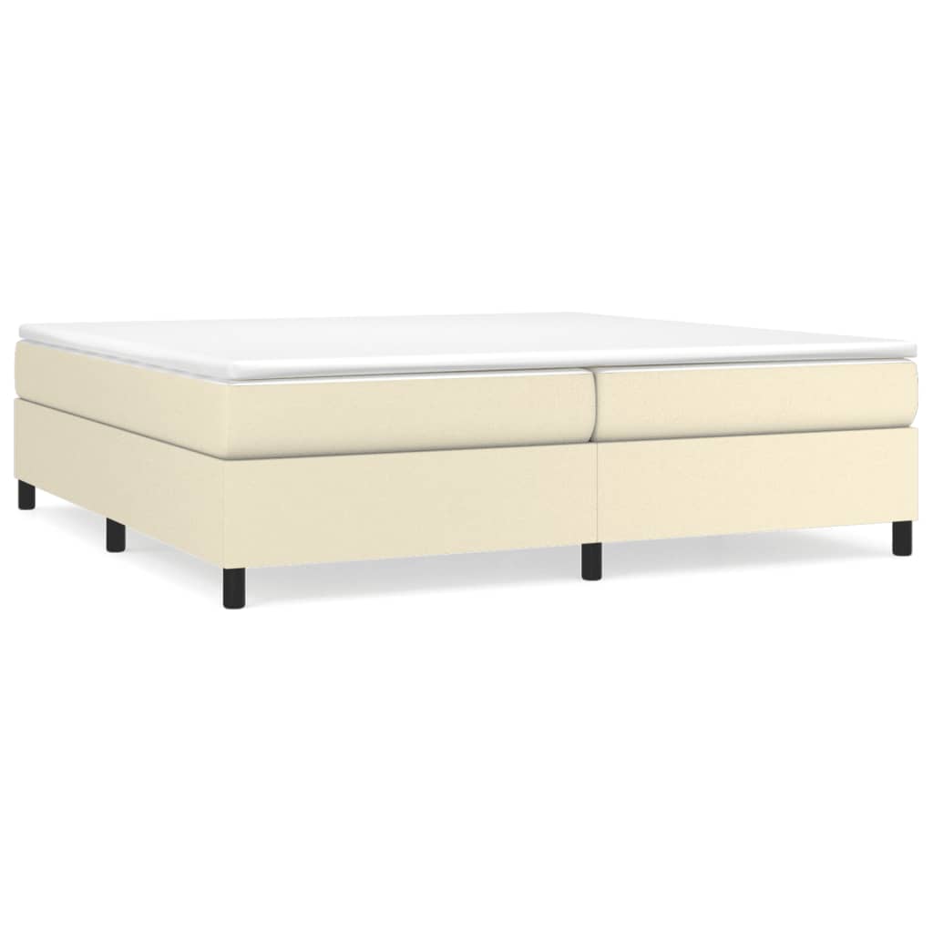 Cadre de lit sans matelas crème 200x200 cm similicuir - XIOS