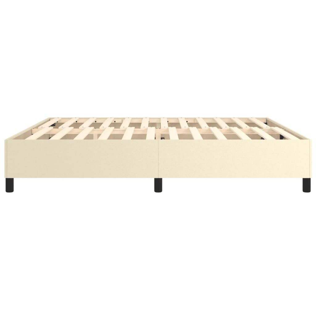 Cadre de lit sans matelas crème 200x200 cm similicuir - XIOS