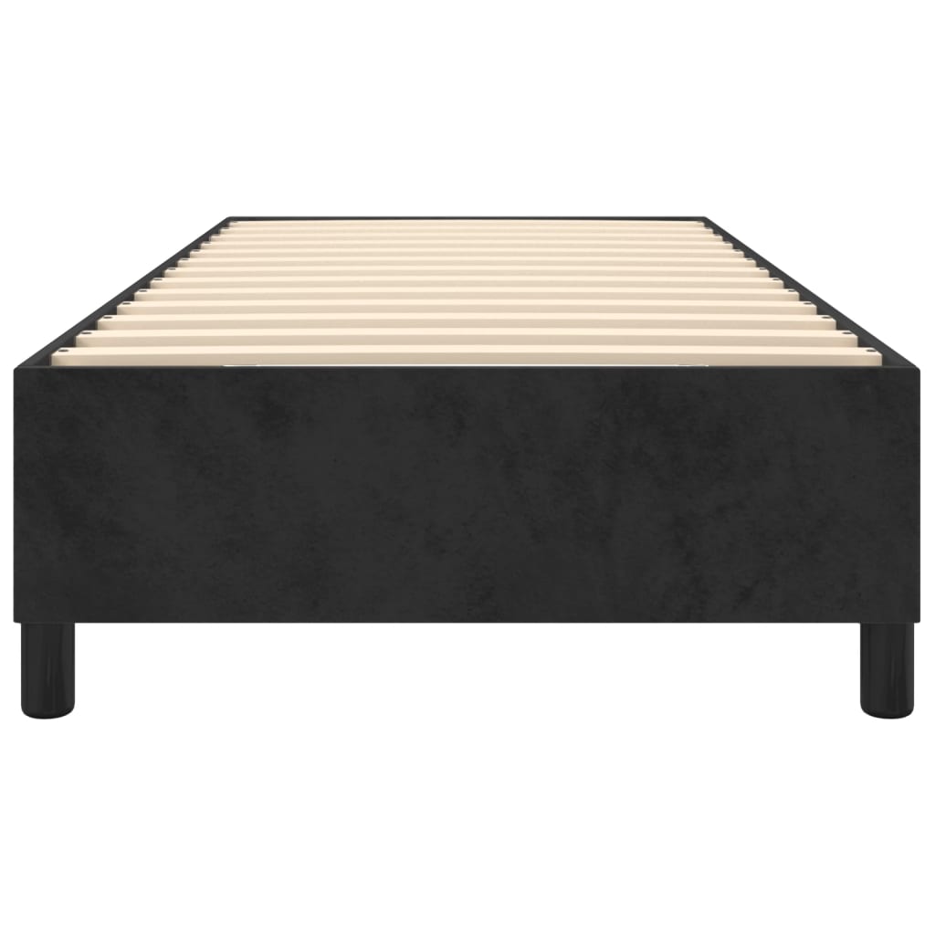 Cadre de lit sans matelas noir 90x200 cm velours - XIOS