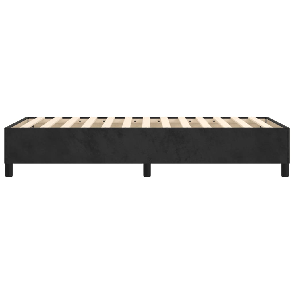 Cadre de lit sans matelas noir 90x200 cm velours - XIOS