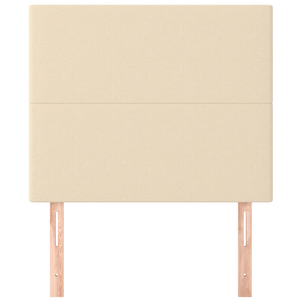 Tête de lit Crème 90x5x118/128 cm Tissu - XIOS