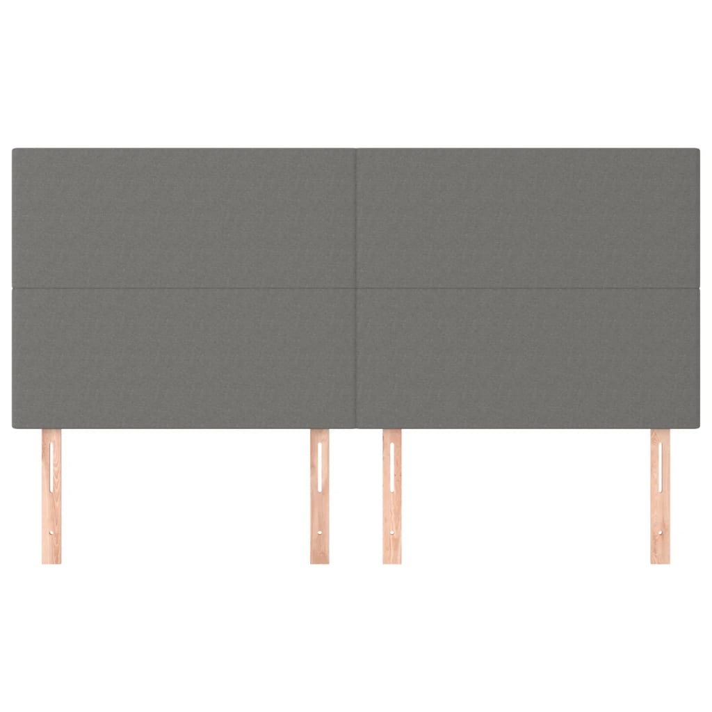 Tête de lit Gris foncé 160x5x118/128 cm Tissu - XIOS