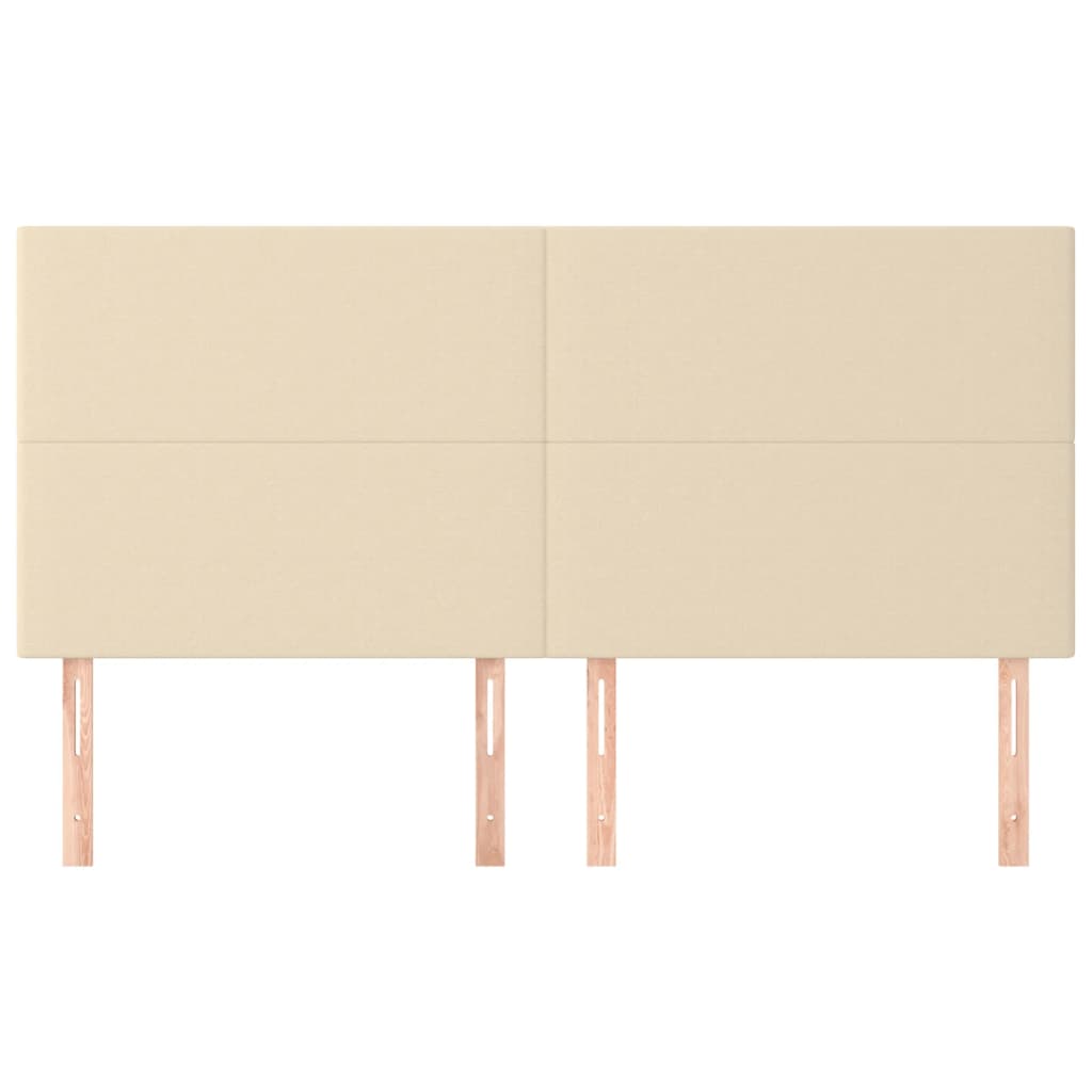 Tête de lit Crème 160x5x118/128 cm Tissu - XIOS