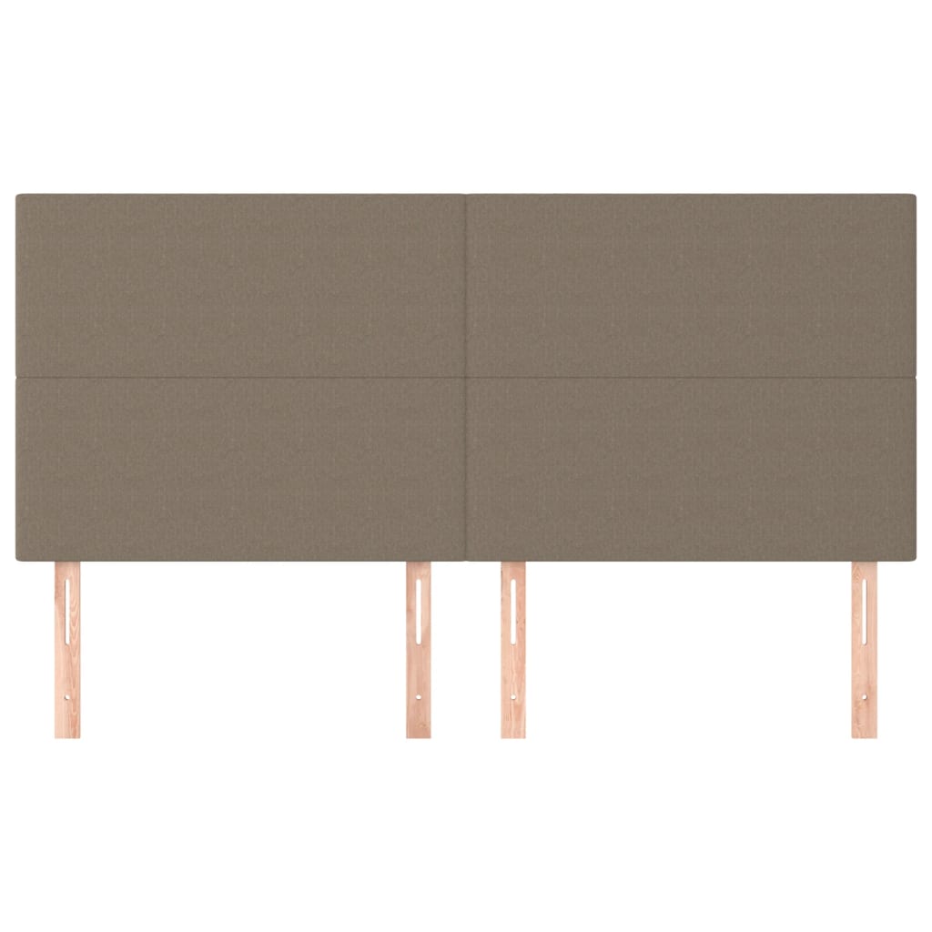 Tête de lit Taupe 180x5x118/128 cm Tissu - XIOS